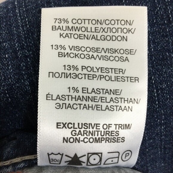 Silver Jeans Co Suki Mid Bootcut Dark Wash Stretch Denim Jeans Blue Size W26/L31 - Picture 4 of 6